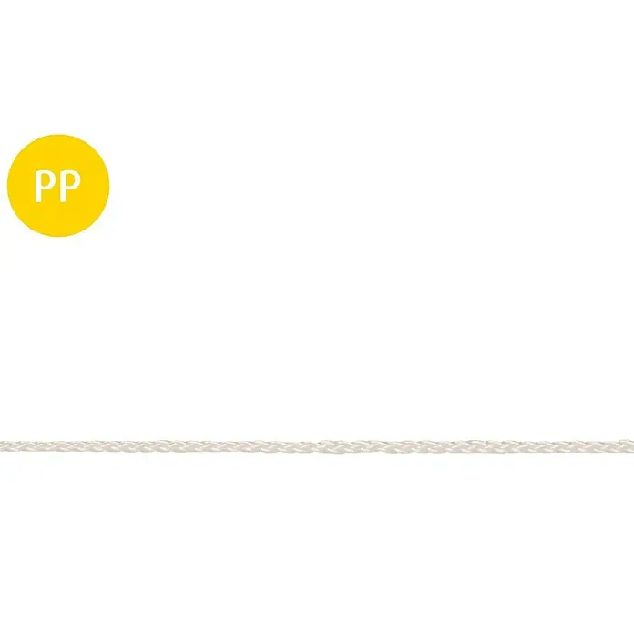 Stabilit PP-Seil Meterware - Als Zuschnitt erhältlich, Belastbarkeit: 18 kg, Weiß, Durchmesser: 3 mm, Polypropylen - Vorderansicht