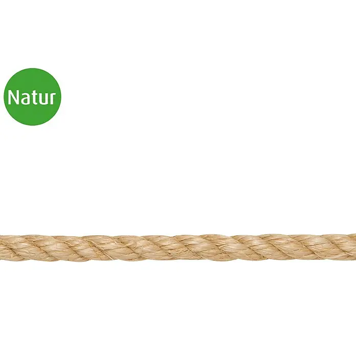 Stabilit Sisal konop po dužnom metru - Dostupno kao prirez, Natur, Promjer: 8 mm - Pogled sprijeda