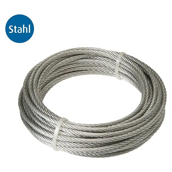 Stabilit Sajla - Ø x D: 3 mm x 10 m, Opteretivost: 90 kg, Čelik - Pogled odozgo