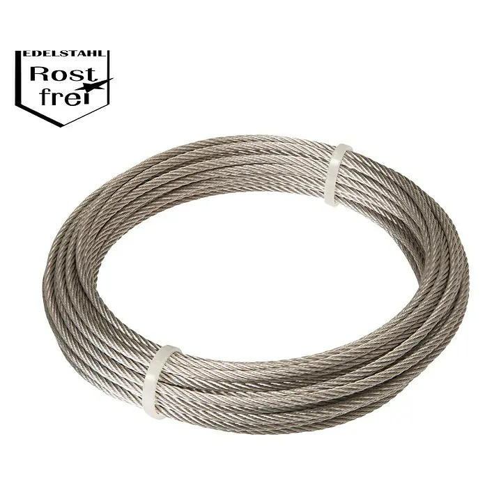 Stabilit Sajla od nehrđajućeg čelika - Ø x D: 3 mm x 10 m, Plemeniti čelik 4401 - Pogled odozgo