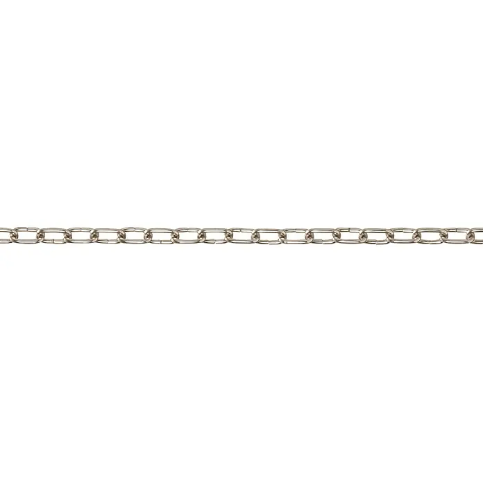 Stabilit Lanac za džepni sat po dužnom metru - 1,4 mm, Čelik, Poniklano - Pogled sprijeda