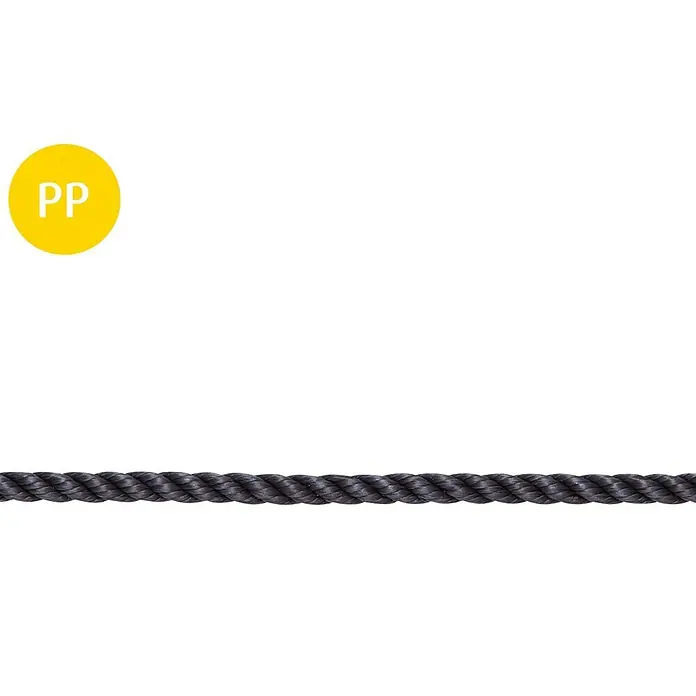 Stabilit PP-Seil Meterware - Durchmesser: 6 mm, Polypropylen, Marineblau, 3-schäftig gedreht - Vorderansicht