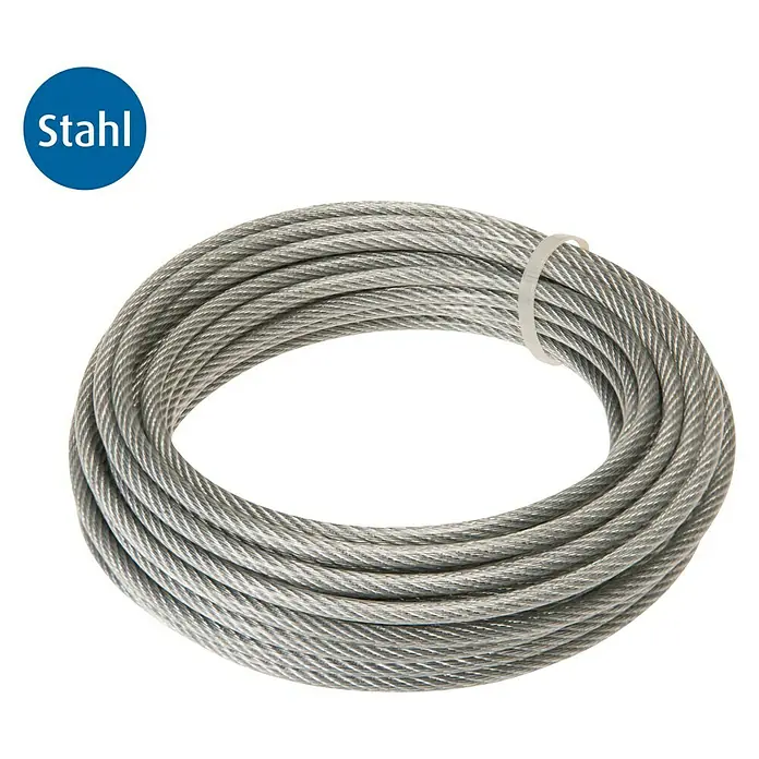 Stabilit Drahtseil - Ø x L: 4 mm x 10 m, Belastbarkeit: 100 kg, Stahl - Ansicht von oben