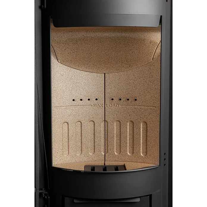 Aduro Kaminofen 22 - 5,5 kW, Raumheizvermögen: 340 m³, Mit Holzfach, Schwarz - Detailaufnahme