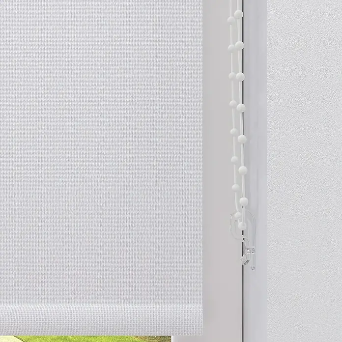 Verdunkelungsrollo - B x H: 75 x 275 cm, Schneeweiß - Detailaufnahme