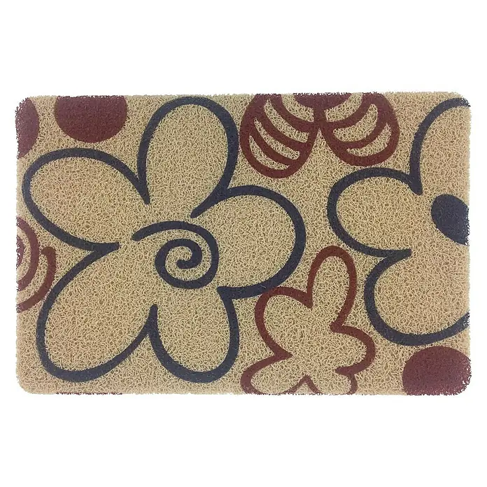 Felpudo de entrada Graz Flowers - Multicolor, 60 x 40 cm