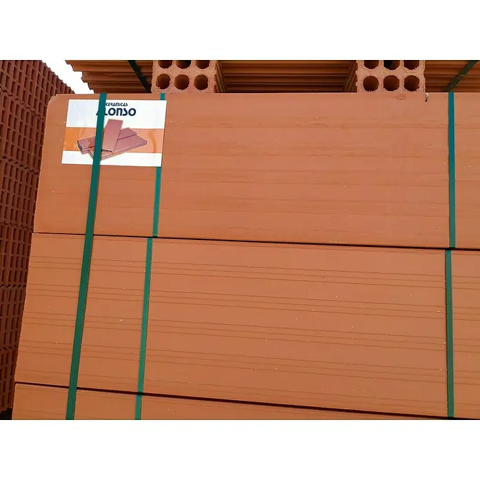 BHS Valencia Ladrillo Bardo - 25 x 80 cm, Rojo