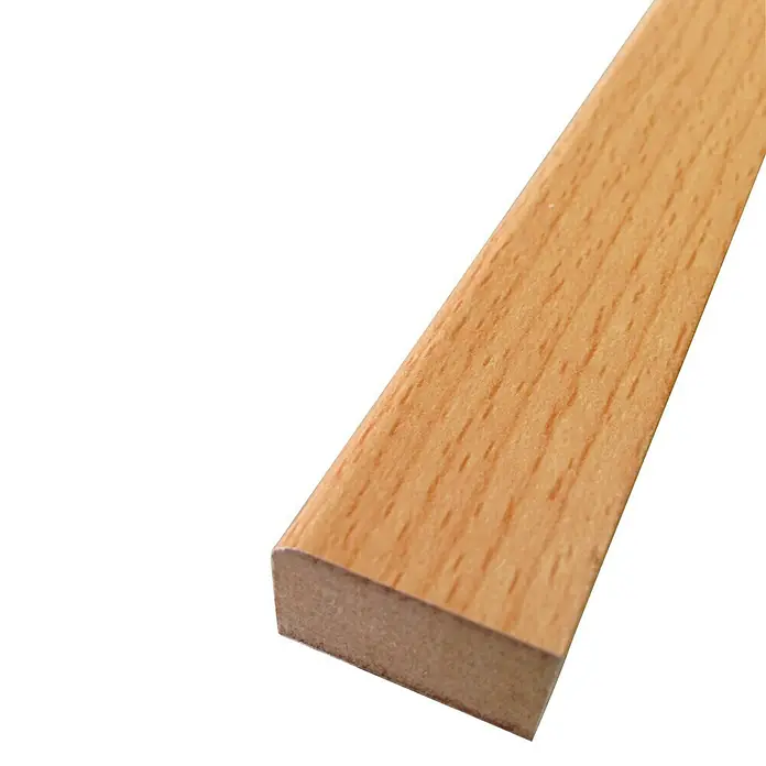 Rufete Listón rectangular melamina Haya - 2,24 m x 25 mm x 15 mm, MDF