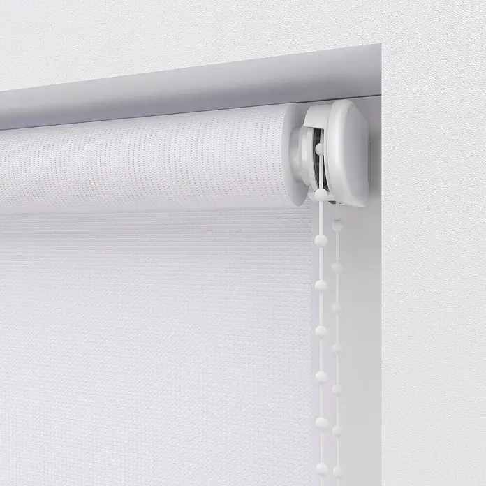 Rollo Screen - B x H: 80 x 190 cm, Weiß - Detailaufnahme