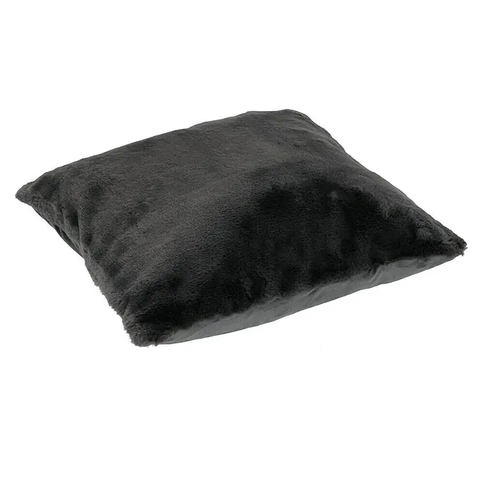 Kissen Happy - Graphit, 48 x 48 cm, 100 % Polyester