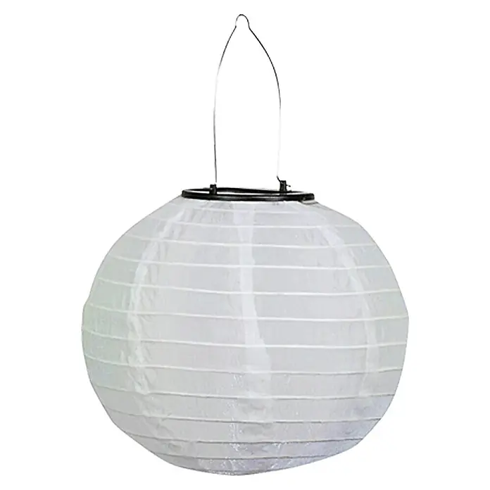 BAUHAUS Solarleuchte Lampion - Weiß, Leuchtdauer: 8 h