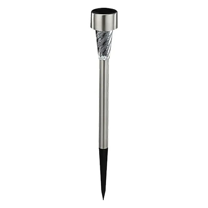 BAUHAUS Solarna svjetiljka Shine - Štap za zabijanje u zemlju, Visina: 25 cm, Broj LED dioda: 1 Kom., Boja svjetla: Neutralno bijelo