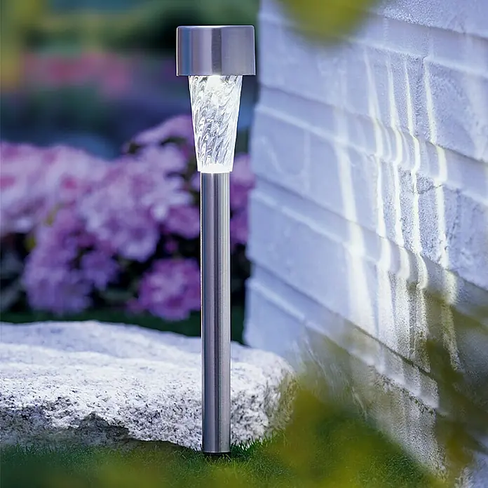 BAUHAUS Solarna svjetiljka Shine - Štap za zabijanje u zemlju, Visina: 25 cm, Broj LED dioda: 1 Kom., Boja svjetla: Neutralno bijelo