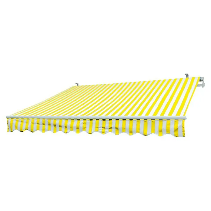 Sunfun Zglobna tenda - Žuto-bijele boje, Širina: 3 m, Izvlačenje: 2 m