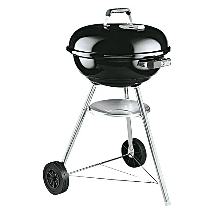 Weber Okrugli roštilj s poklopcem Compact Kettle 47 - Crne boje, Dimenzija rešetke za pečenje: Ø 47 cm