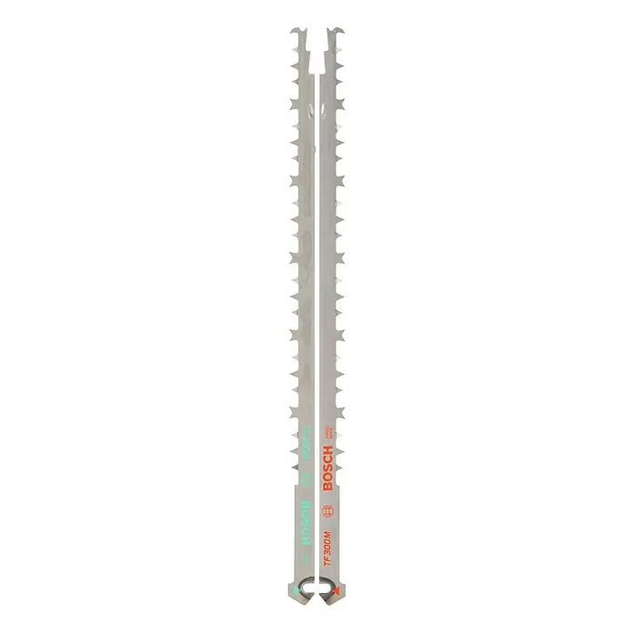 Bosch Juego de hojas de sierra de sable TF 300M - 2 pzs., Madera estructural - Vista frontal