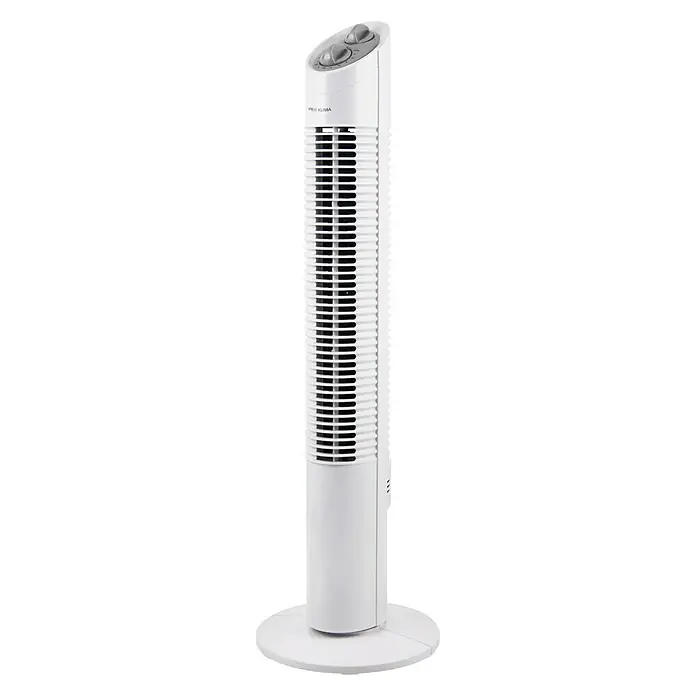 PR Klima Ventilador de torre Tower - Blanco, 73 cm, 50 W, 258 m³/h