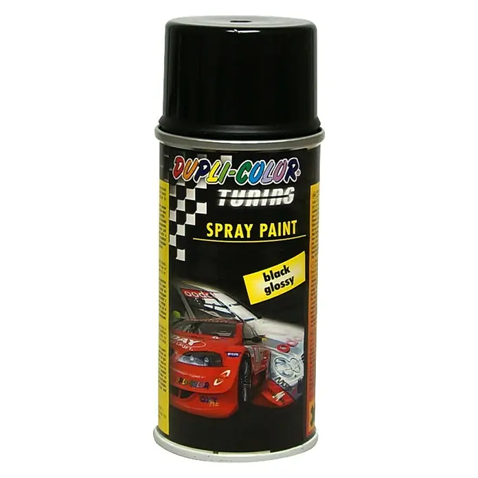 Dupli-Color Tuning Lakspray - Zwart, Glanzend, 150 ml - Vooraanzicht
