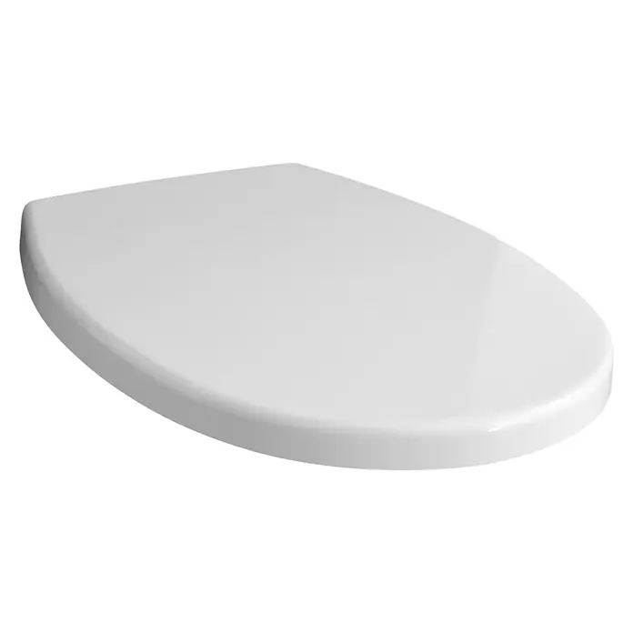 WC-Sitz Tek - Mit Absenkautomatik, Duroplast, Weiß - Vorderansicht