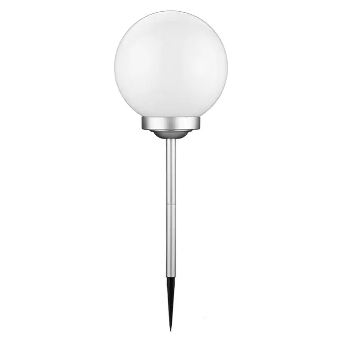 BAUHAUS Solarna kuglasta svjetiljka - Štap za zabijanje u zemlju, Promjer: 25 cm, Visina: 677 mm, LED, 8 h - Pogled sprijeda
