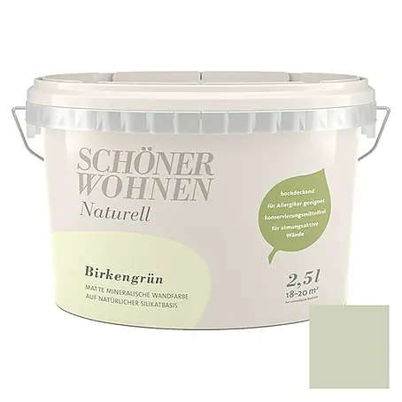 SCHÖNER WOHNEN-Farbe  Muurverf Naturell Berkengroen