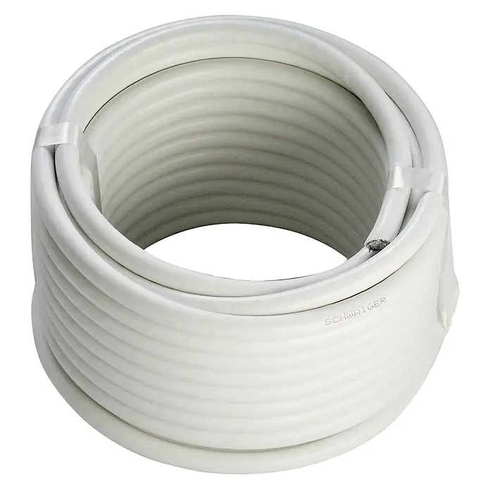 Schwaiger Koaksijalni kabel - 10 m, Bijele boje, 90 dB, Promjer: 7 mm - Pogled sprijeda