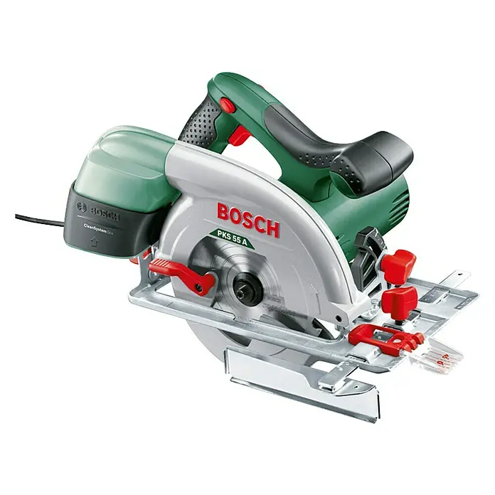 Bosch Handkreissäge PKS 55 A - 1.200 W, Sägeblatt: Ø 160 mm, Leerlaufdrehzahl: 5.600 U/min