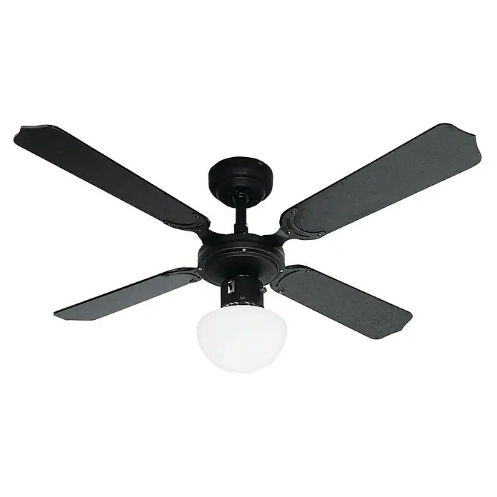 Proklima Stropni ventilator Bungonia - 105 cm, Crne boje, 60 W