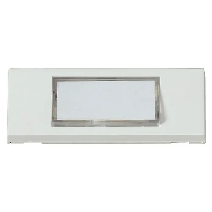 Heidemann Tipkalo za zvono - S pločicom s imenom, Bijele boje, Spojeno žicom, 13 x 87 x 30 mm - Pogled sprijeda