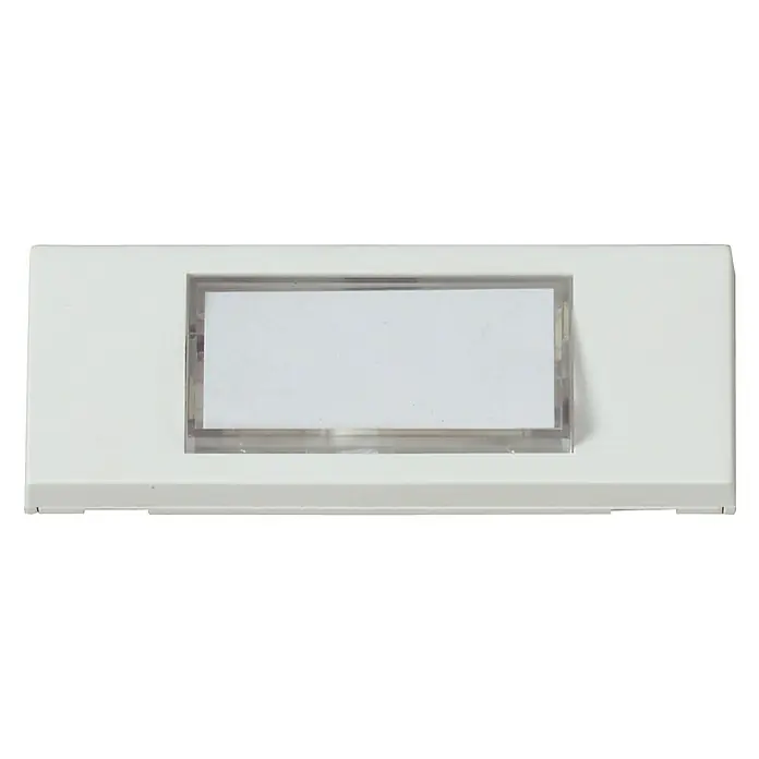 Heidemann Tipkalo za zvono - S pločicom s imenom, Bijele boje, Spojeno žicom, 13 x 87 x 30 mm - Pogled sprijeda