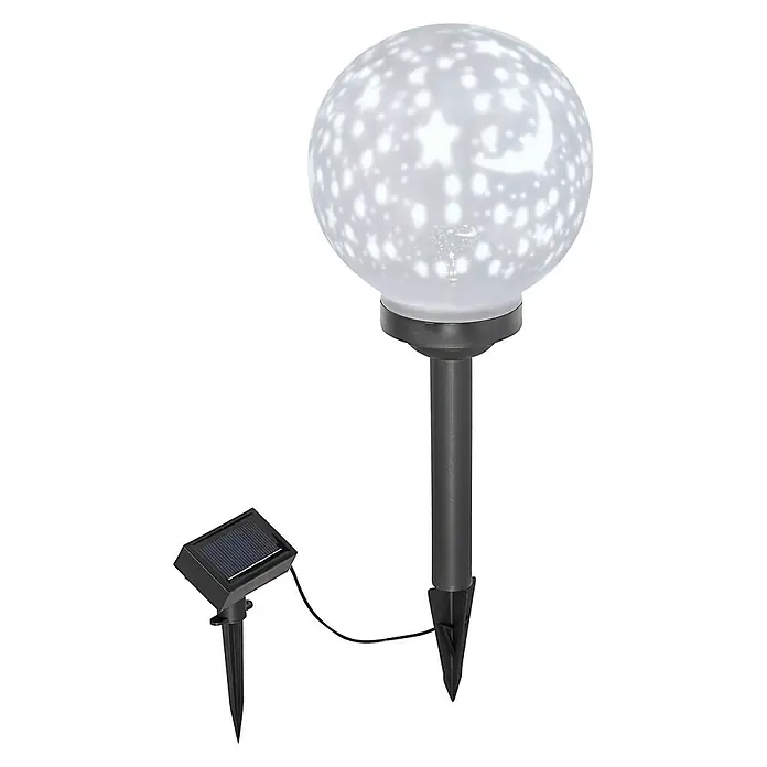 LeuchtenDirekt Solarlamp - Grondpen, Hoogte: 48 cm, 2 x 0,1 W, Led - Vooraanzicht