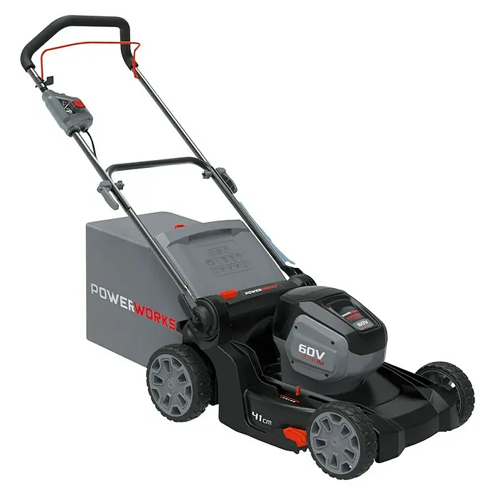 Powerworks Akumulatorska kosilica PD60LM41K2 - 60 V, 1 baterija, 2 Ah, Širina reza: 41 cm