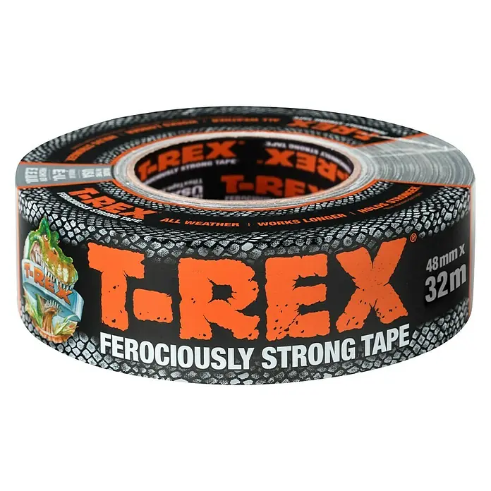 T-Rex Gewebeband - Schwarz, 32 m x 48 mm - Ansicht von oben