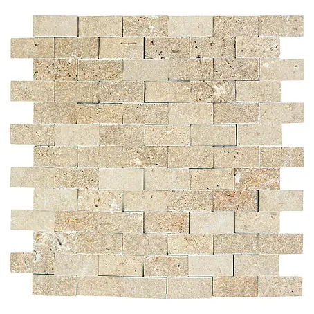 Mosaikfliese Brick Splitflace Noce X3D 44248