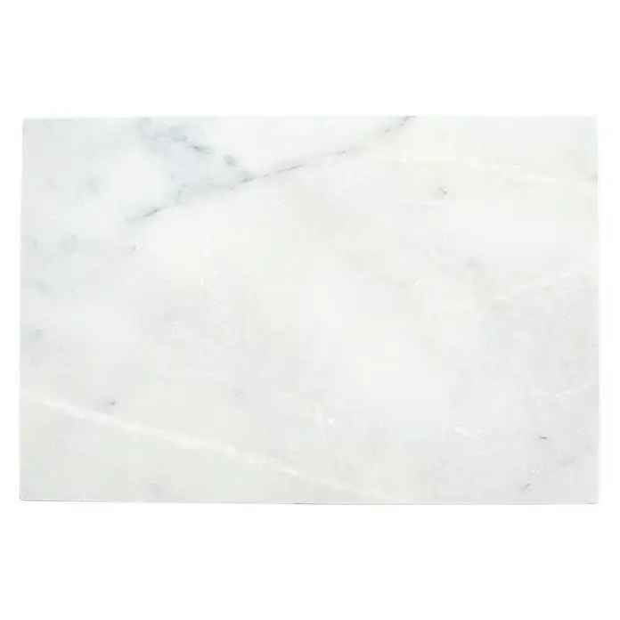 Antikmarmor Ibiza - 61 x 40,6 cm, Weiß, Matt - Ansicht von oben