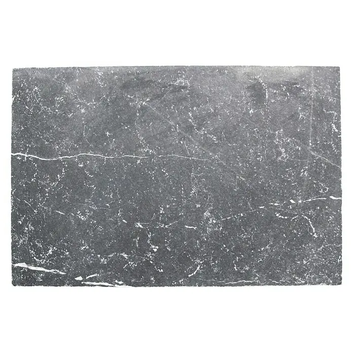 Antikmarmor Nero - 61 x 40,6 cm, Schwarz, Matt - Ansicht von oben