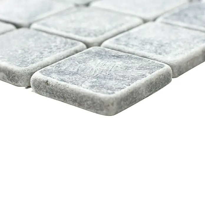 Mosaikfliese Quadrat Bardiglio XNT 40048 - 30,5 x 30,5 cm, Grau, Matt - Detailaufnahme
