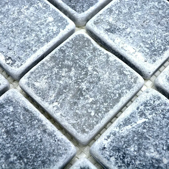 Mosaikfliese Quadrat Bardiglio XNT 40048 - 30,5 x 30,5 cm, Grau, Matt - Detailaufnahme
