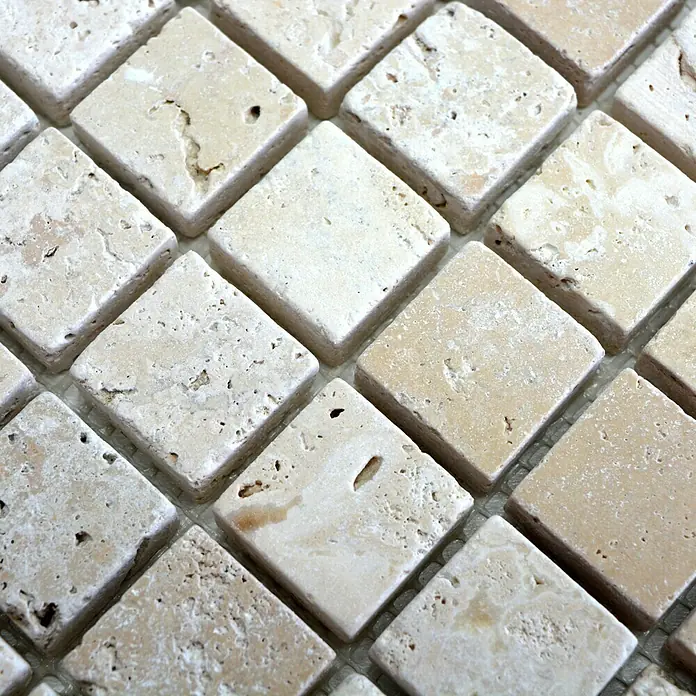 Mosaikfliese Quadrat Chiaro XNT 46023 - 30,5 x 30,5 cm, Beige, Matt - Detailaufnahme
