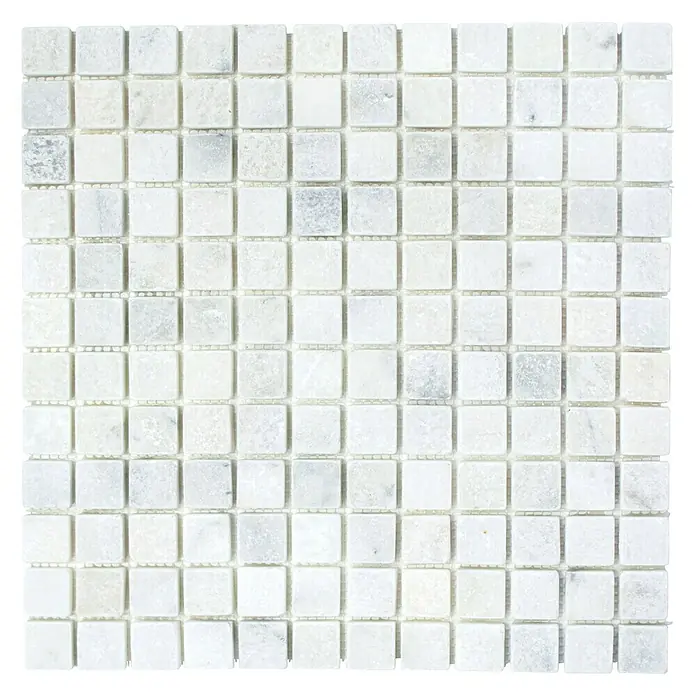 Mosaikfliese Quadrat Ibiza White XNT 42023 - 30,5 x 30,5 cm, Weiß, Matt - Ansicht von oben