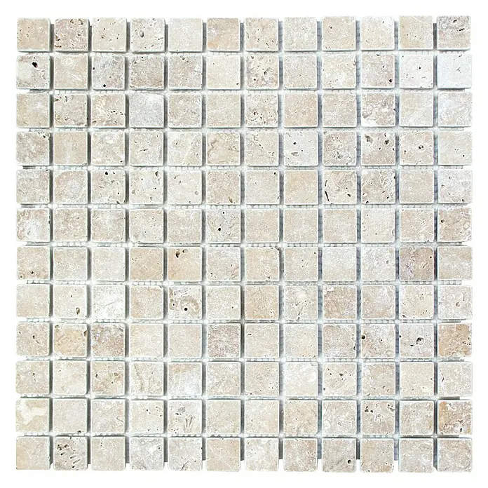 Mosaikfliese Quadrat Noce XNT 44023 - 30,5 x 30,5 cm, Beige, Matt - Ansicht von oben