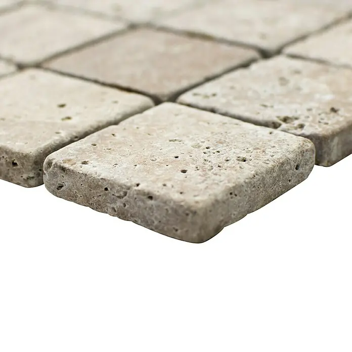 Mosaikfliese Quadrat Noce XNT 44048 - 30,5 x 30,5 cm, Beige/Braun, Matt - Detailaufnahme