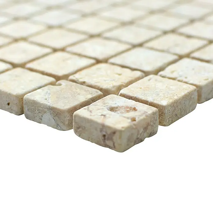 Mosaikfliese Quadrat Seabed XNT 48023 - 30,5 x 30,5 cm, Beige, Matt - Detailaufnahme