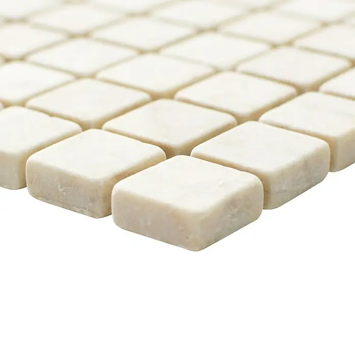 Mosaikfliese Quadrat Botticino XNT 41023 - 30,5 x 30,5 cm, Beige, Matt - Detailaufnahme