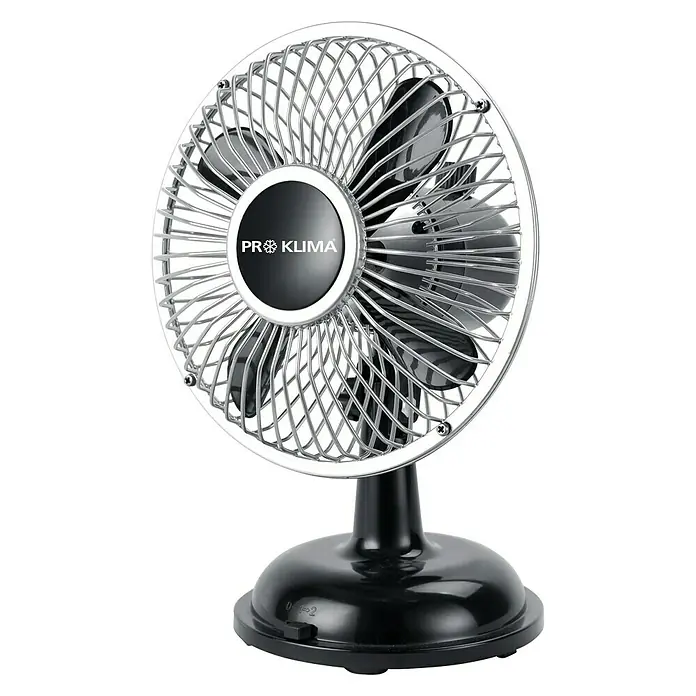 Proklima Stolni ventilator - Crne boje, Promjer: 14 cm, 2,5 W, 105,65 m³/h, Priključak USB 2.0