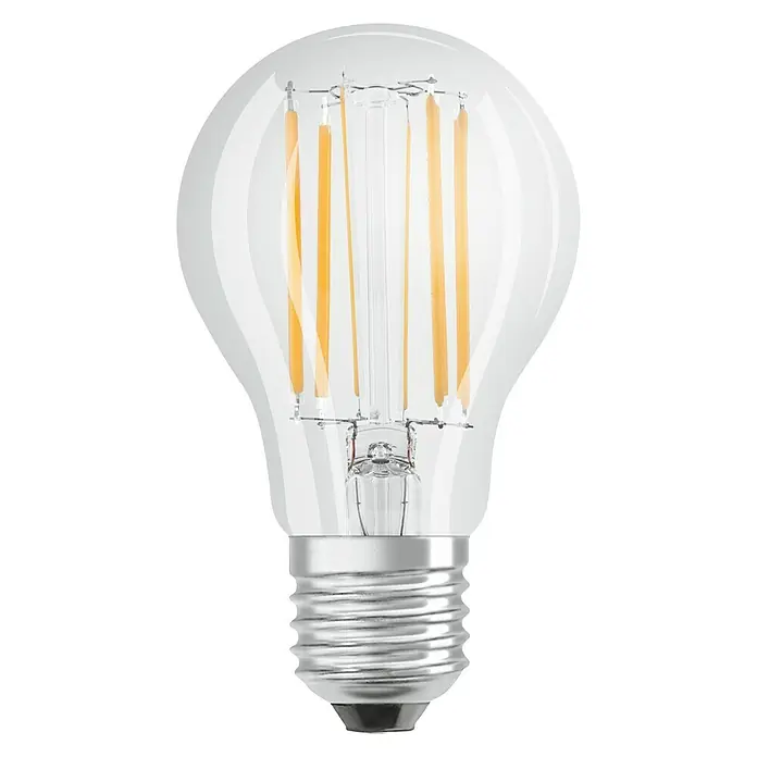 Osram Superstar LED žarulja Classic A 75 Clear - 9 W, E27, Boja svjetla: Topla bijela, Može se prigušiti, Kruškoliko - Pogled odozgo