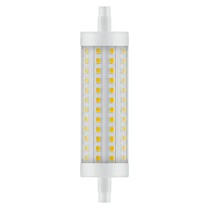 Osram Superstar LED žarulja Superstar - 15 W, R7s, Boja svjetla: Topla bijela, Može se prigušiti, Okrugli oblik - Pogled odozgo