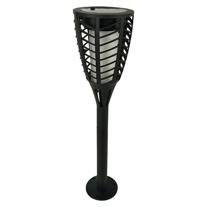BAUHAUS LED solarna baklja Fackel Flame - LED, Crne boje, Visina: 76 cm