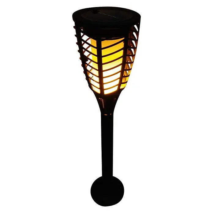BAUHAUS LED solarna baklja Fackel Flame - LED, Crne boje, Visina: 76 cm