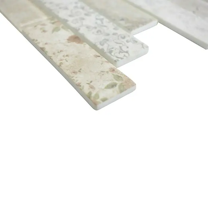 Mosaikfliese Brick Crystal Mix XCM BRV95 - 30 x 30 cm, Rose gemischt, Matt